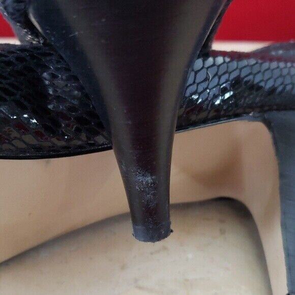 Steve Madden Heels Black Scale Pattern Heels - Size 8.5 - Picture 4 of 8
